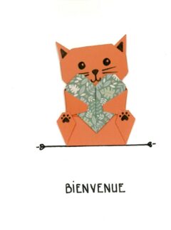 Collection Encrés de Nature - Chat - Carterie artisanale - Fougères - BrinBelle